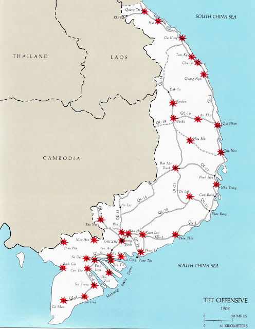 Main Tet Offensive Jan-Feb 1968 Areas affected South Vietnam
