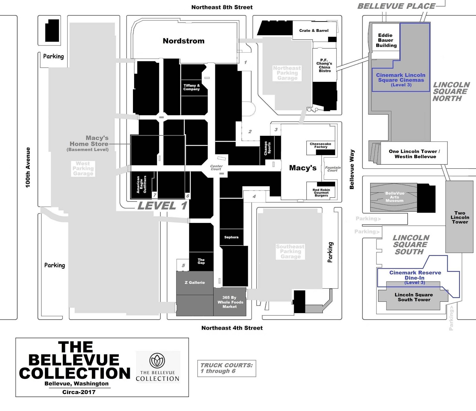 Bellevue Square Mall Map Mall Hall Of Fame: August 2008