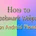 How to Bookmark a Web Page on Android Phones