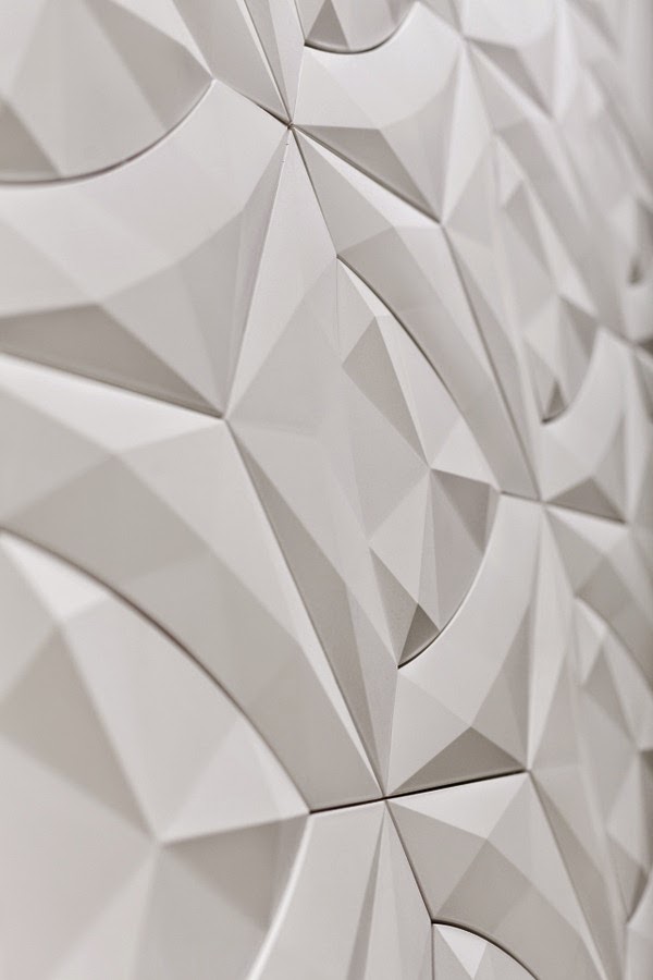 3D concrete wall tiles Design