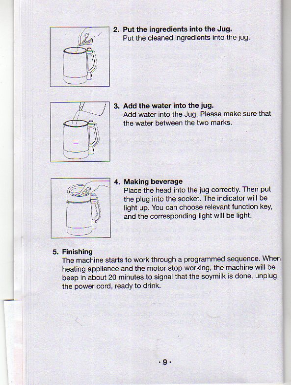 Healthy Living 123 (Since 2007) 健康生活123 User Manual of Joyoung (Soy