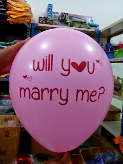 Balon Printing Will You Marry Me