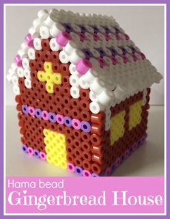 How to make a Hama bead gingerbread house