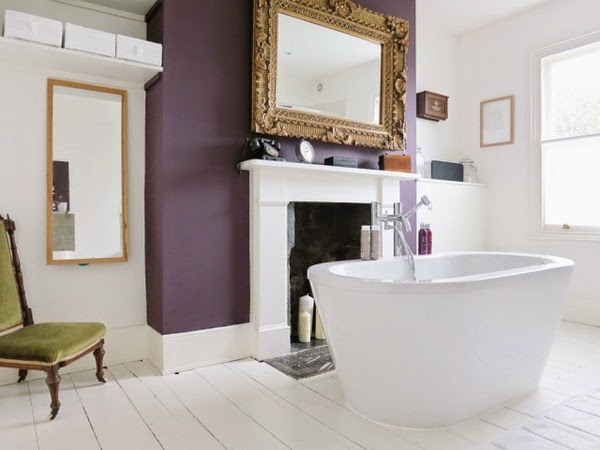 Ideas for bathroom with fireplace of Spa in your own home