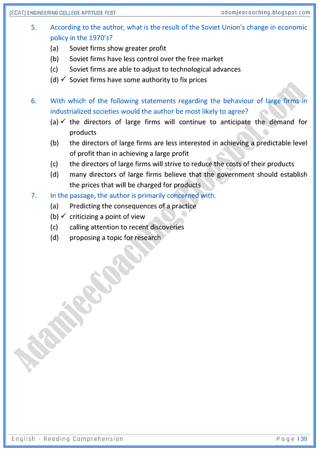 ecat-english-reading-comprehension-mcqs-for-engineering-college-entry-test