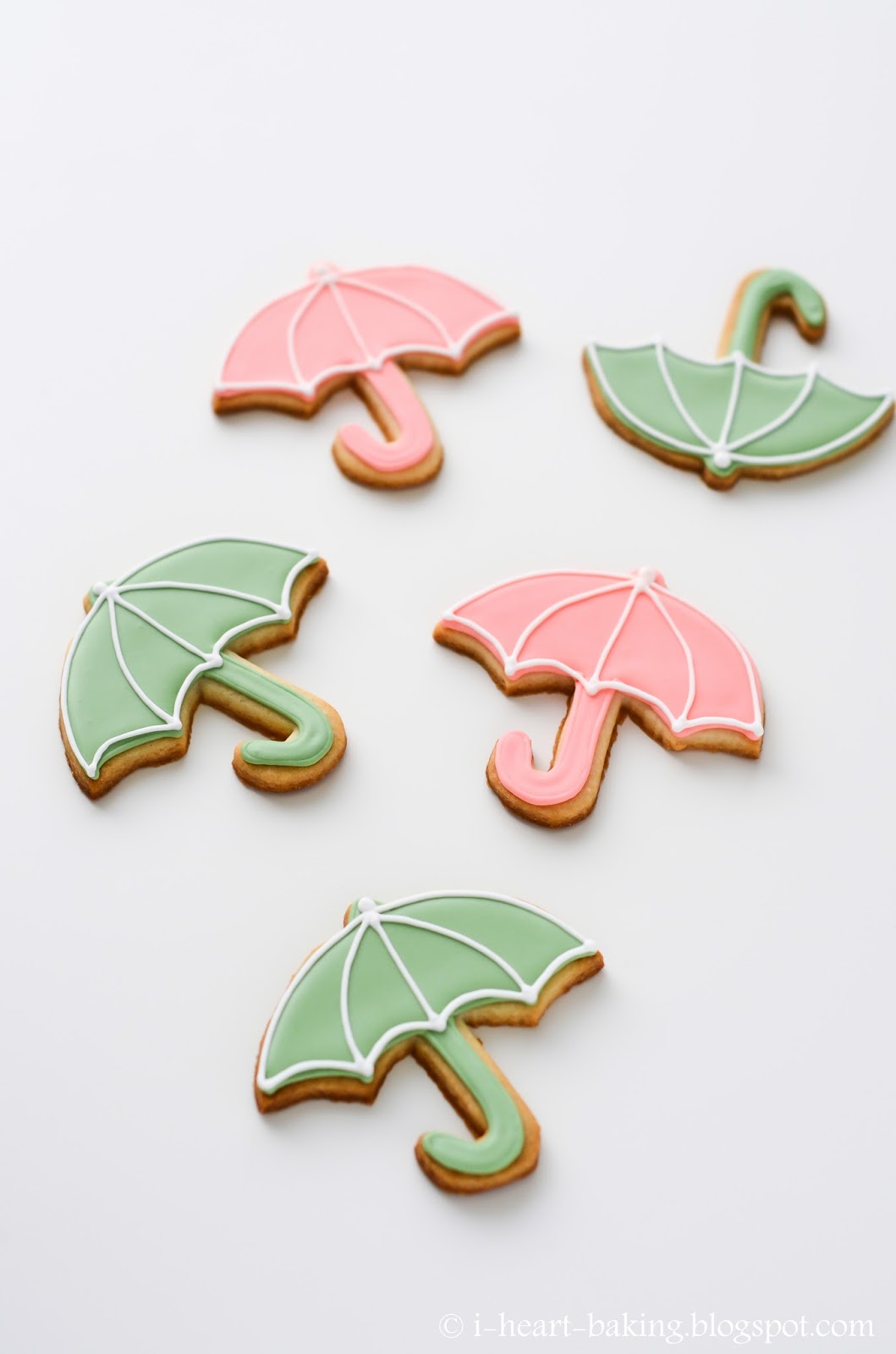 i heart baking! umbrella cookies