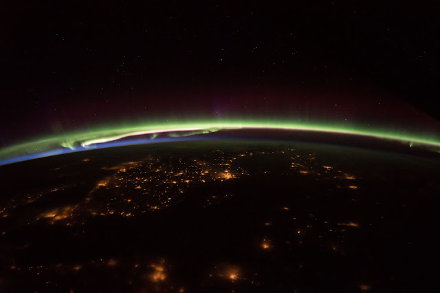 Earth at Night, Sunset and Aurora seen from the International Space Station