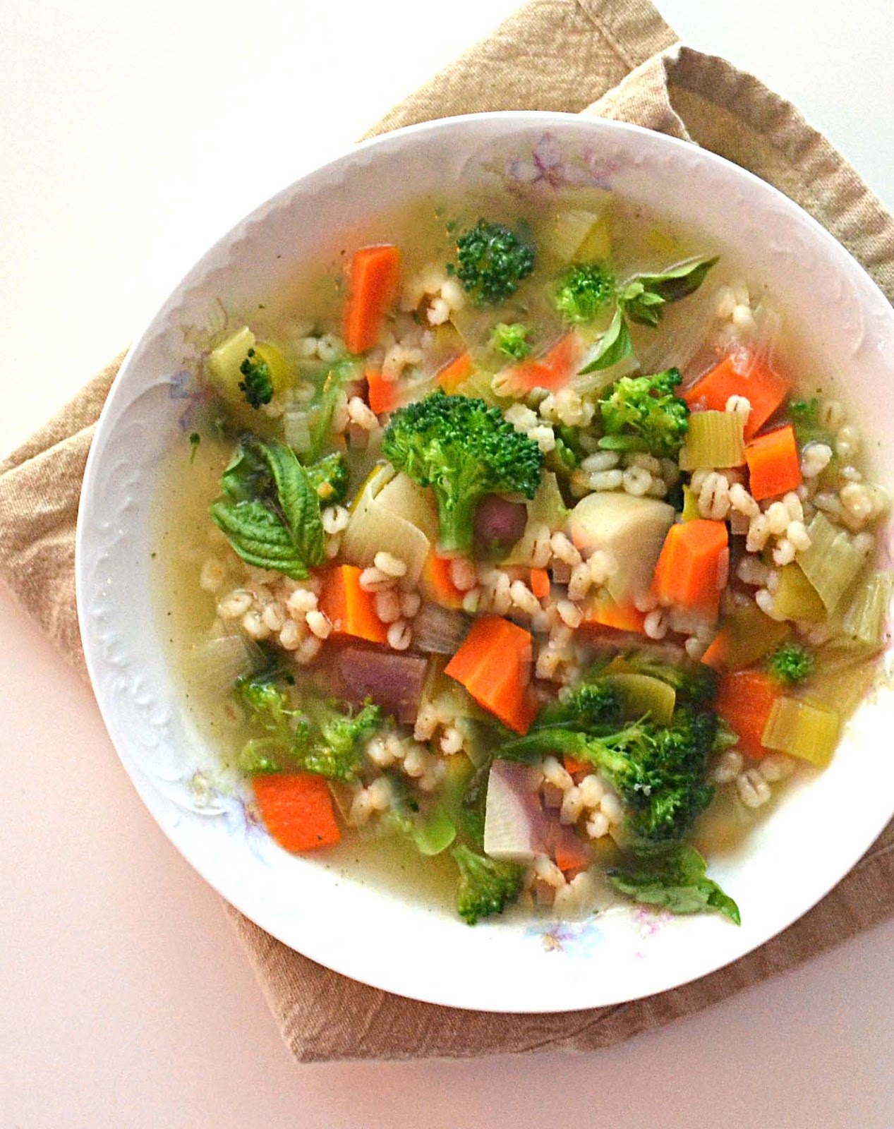Sew French: French Vegetable Barley Soup