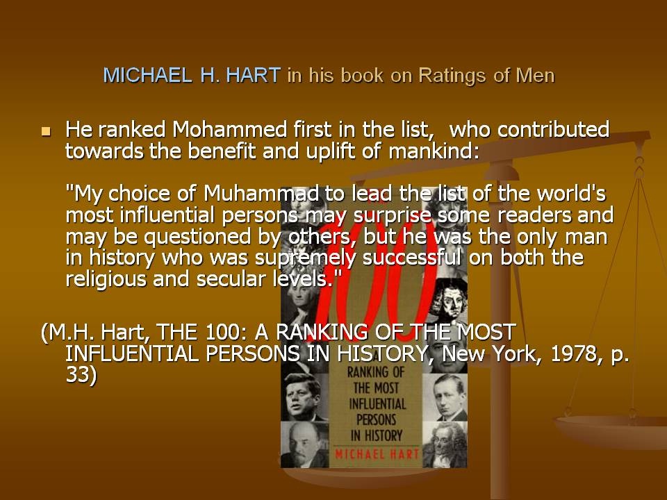 Michael H Hart The 100 Book