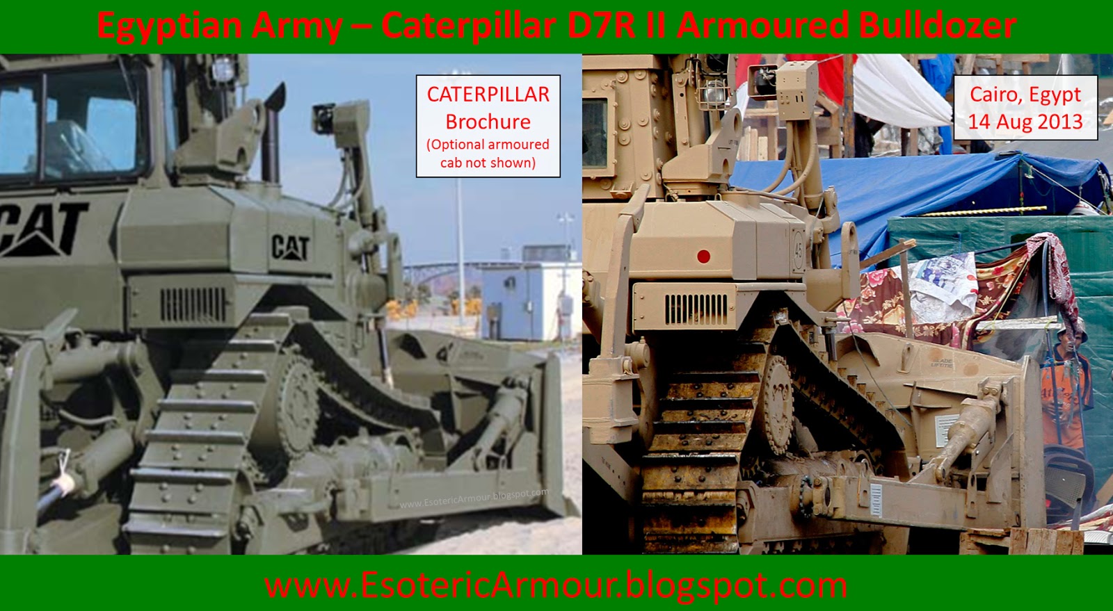 Esoteric Armour Egypt Caterpillar D7R II Armoured Bulldozer
