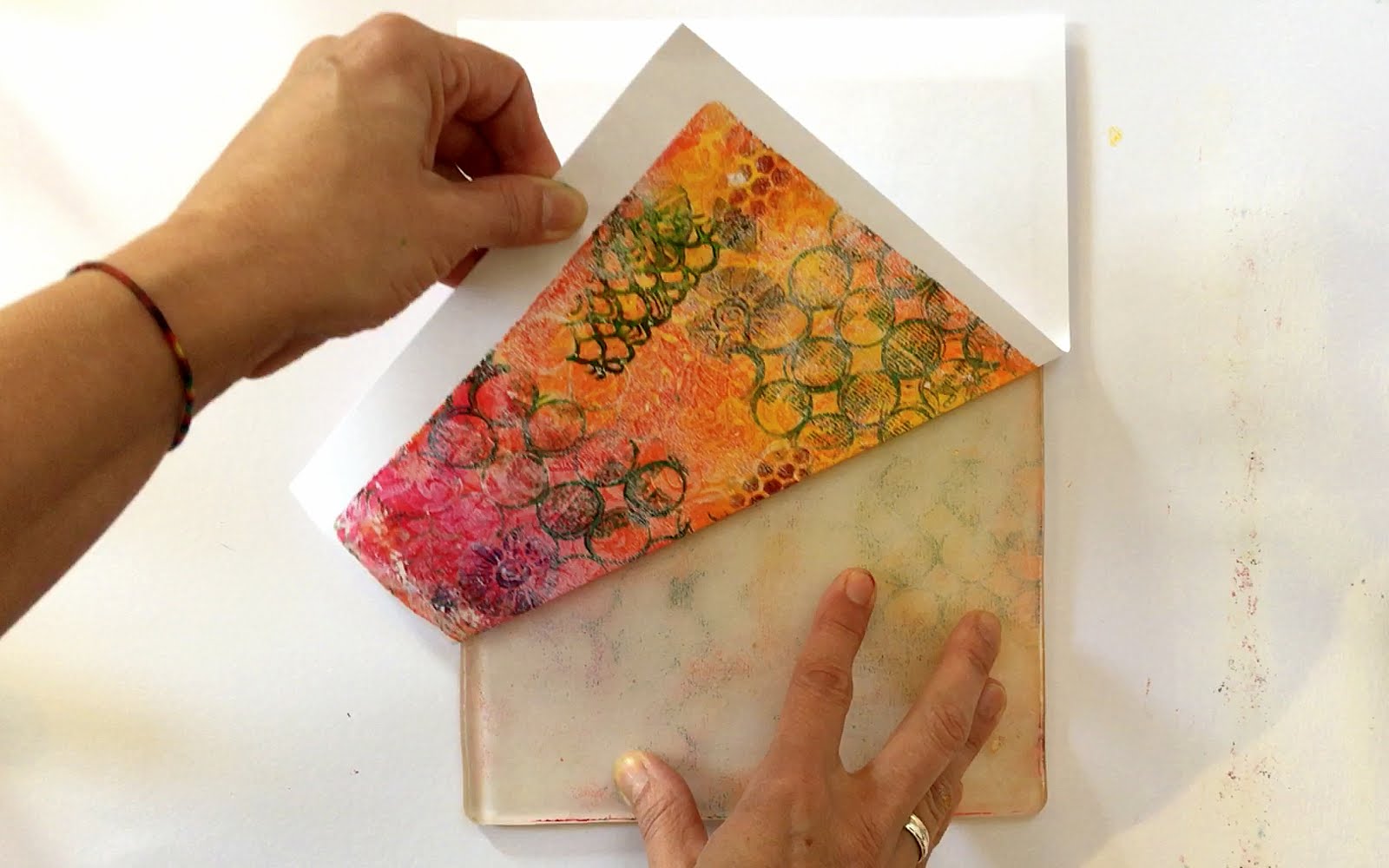 Printing with Gelli Arts® Printing Single Prints with Multiple Layers