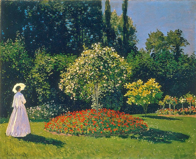 Monet. Mujer en el Jardín
