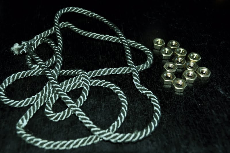 and so it is... Hex nut bracelet tutorial