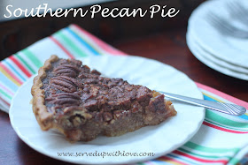 Southern Pecan Pie recipe from Served Up With Love