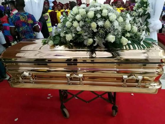 Billionaire businessman Emeka Offor reportedly buried his father in million Naira gold casket