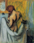 Woman with a Towel-Edgar Degas  c. 1894  Pastel