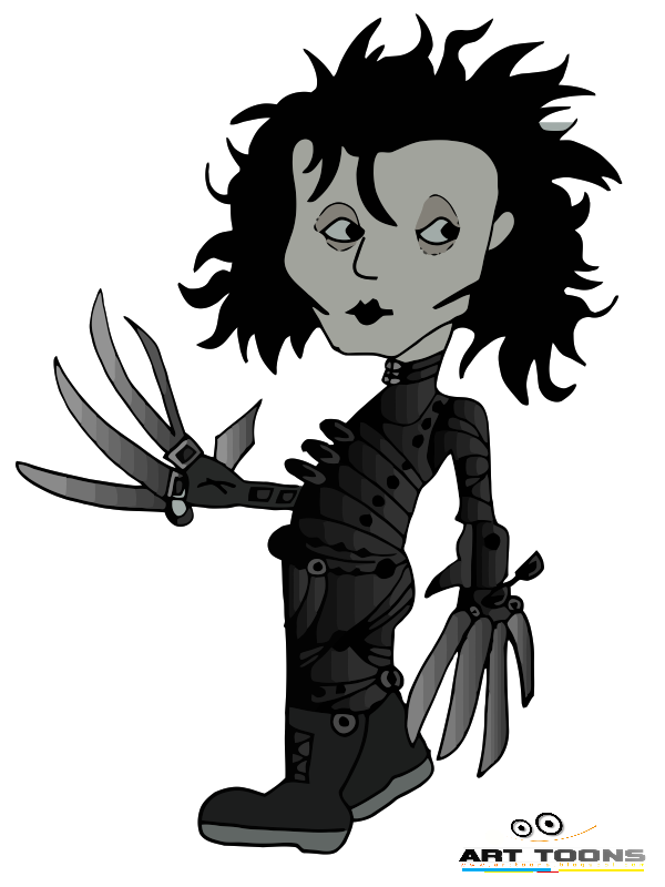 Morada Nerd Edward Mãos de Tesoura (Desenhos)