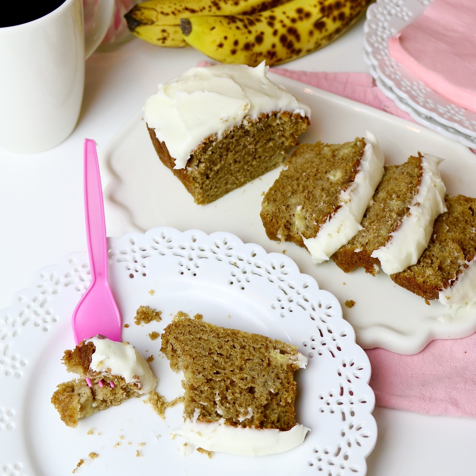 Cinnamon Honey Banana Bread with Cream Cheese Frosting The Lindsay Ann