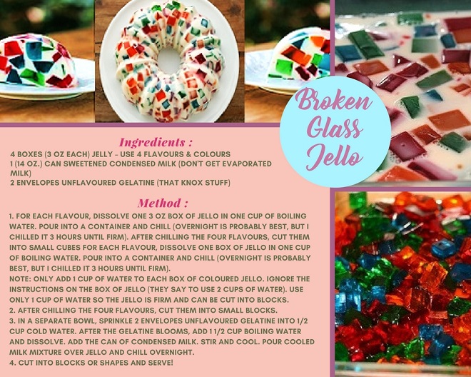 SHC COLD DESSERT RECIPES BROKEN GLASS JELLO RECIPE