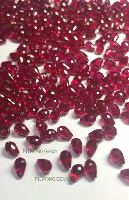 Synthetic-Ruby-Red-Teardrops-6x9mm-wholesale
