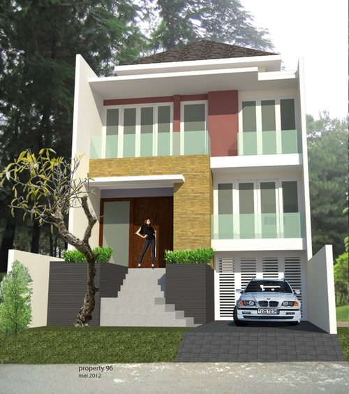 gambar model rumah minimalis 2 lantai dengan lantai dasar naik gambar model rumah minimalis 2 lantai dengan lantai dasar naik
