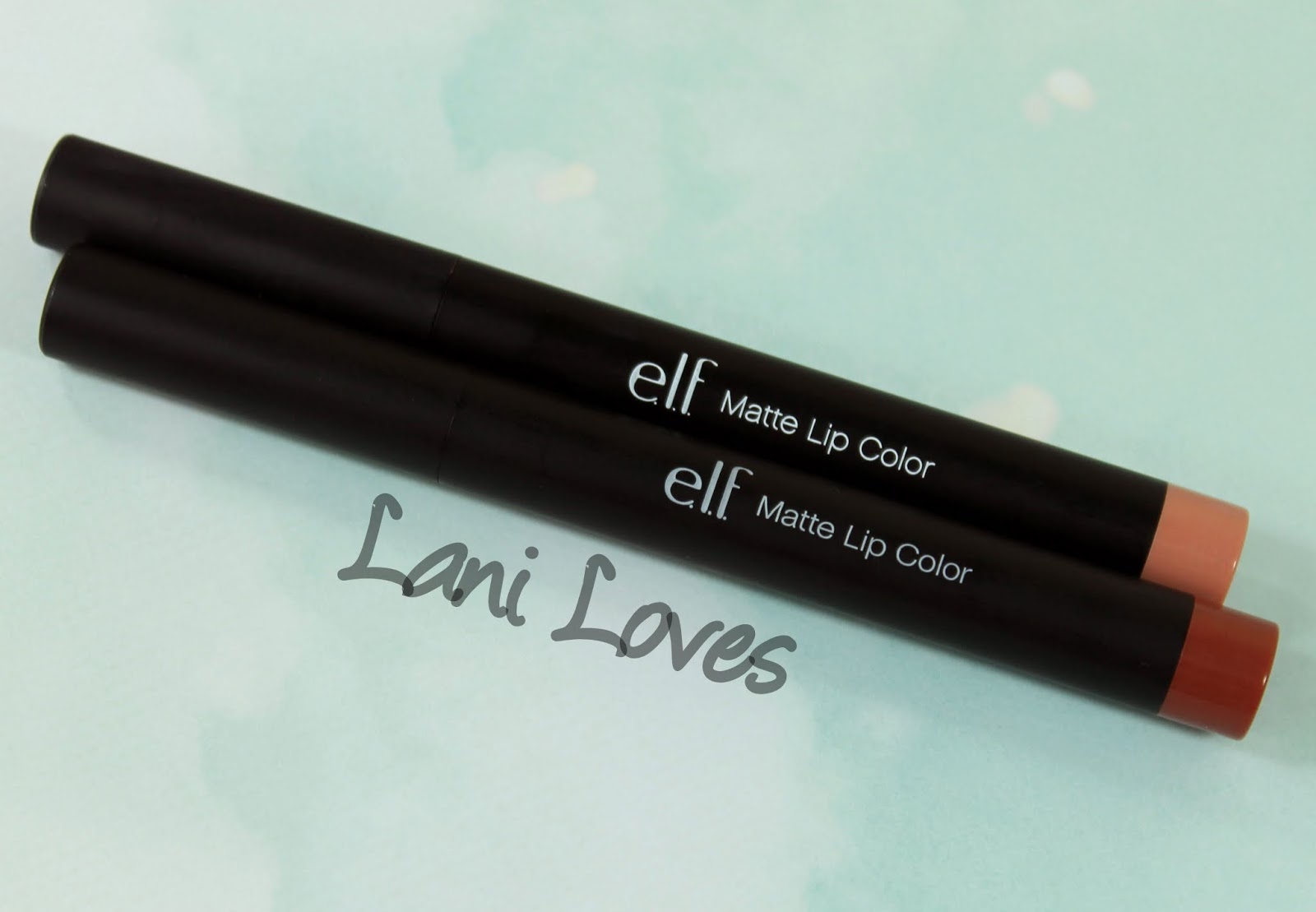 ELF Matte Lip Color - Coral and Praline Swatches & Review