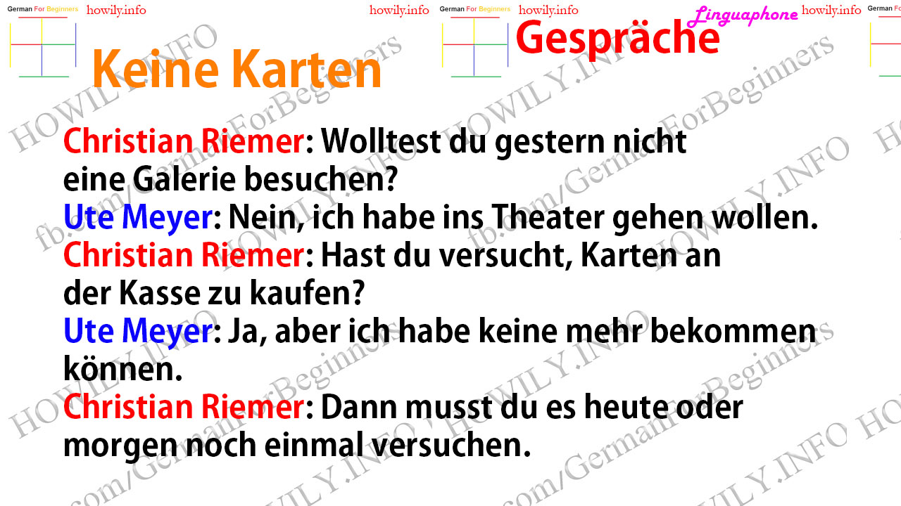 Keine Karten Keine Karten