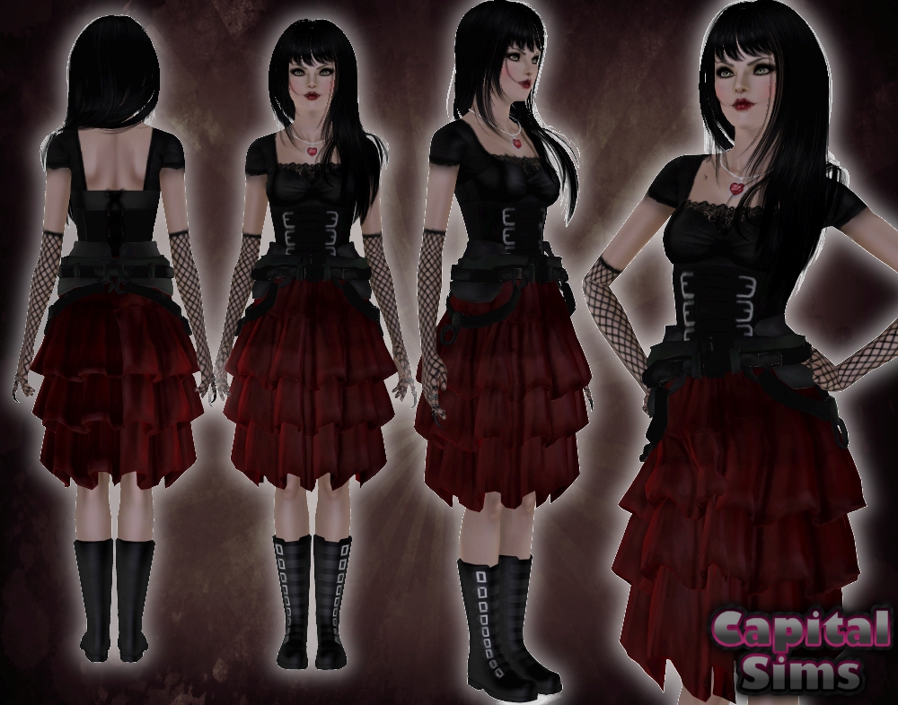 Гот выход. SIMS 3 Gothic Dress. Симс 3 Готика. Одежда готик симс 3. SIMS 4 Vampire Dress.