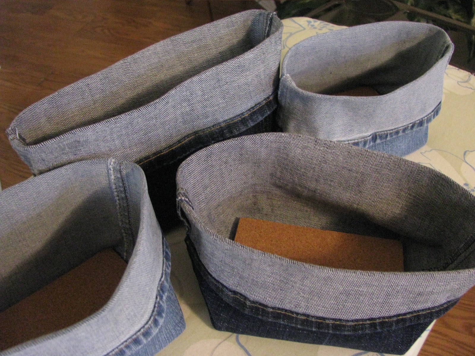 The Cannary Family Denim baskets