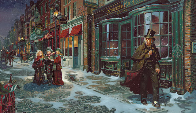 A Christmas Carol by Dean Morrissey Η Χριστουγεννιάτικη Ιστορία του Ντίκενς σε πίνακα του Dean Morrissey / A Christmas Carol by Dean Morrissey
