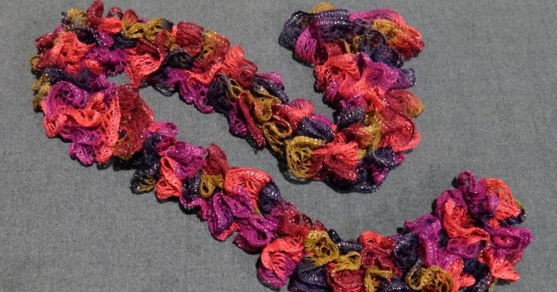 Grandma Swills' Handcrafted Knits: Sashay Chique Knitted Ruffle Scarf