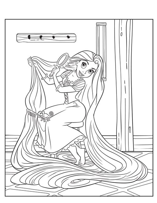 tangled free coloring pages - photo #20