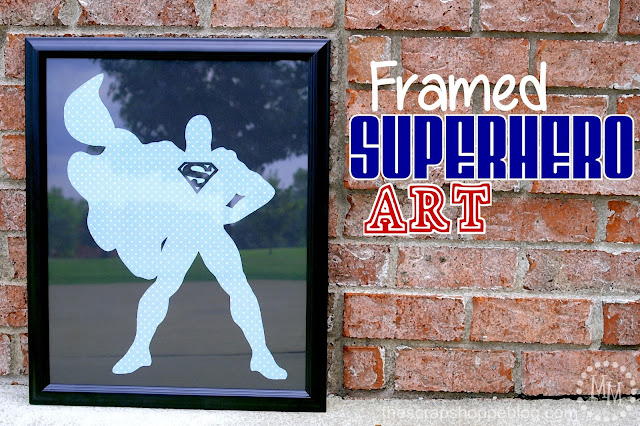 framed superhero art