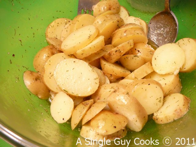 A Single Guy Cooks: Marinated Potato Salad