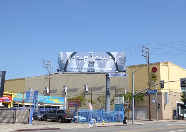 Westworld 2017 Mind-blowing Emmy FYC billboard La Brea Avenue Westworld 2017 Mind-blowing Emmy FYC billboard