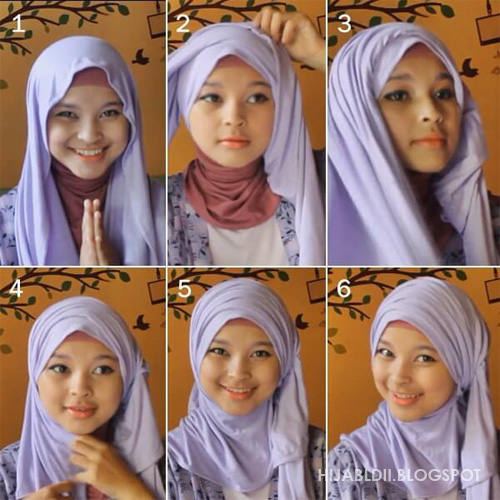  FOTO Cara  Memakai  Jilbab  Gaya Pashmina  Untuk Anak Remaja 
