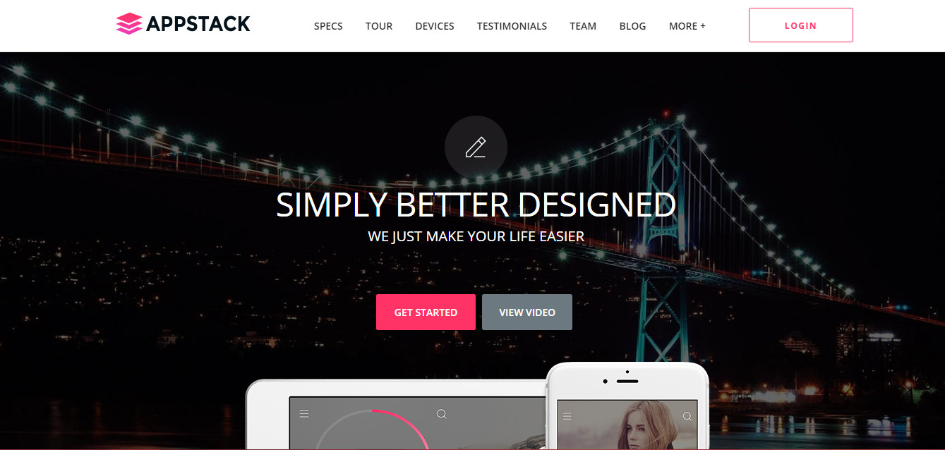 AppStack WordPress One Page App Theme