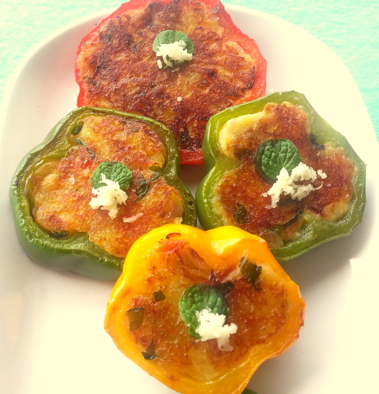 Annapurna Stuffed Bell Peppers / Vegetarian Starter Recipe