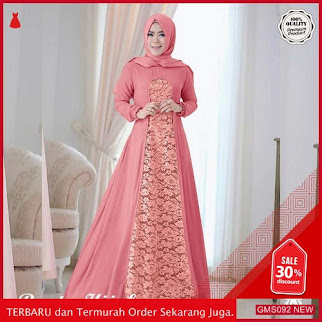 GMS092 HPLF092G137 Gamis Wanita Jersey Brukat Rayta Dropship SK1412825369
