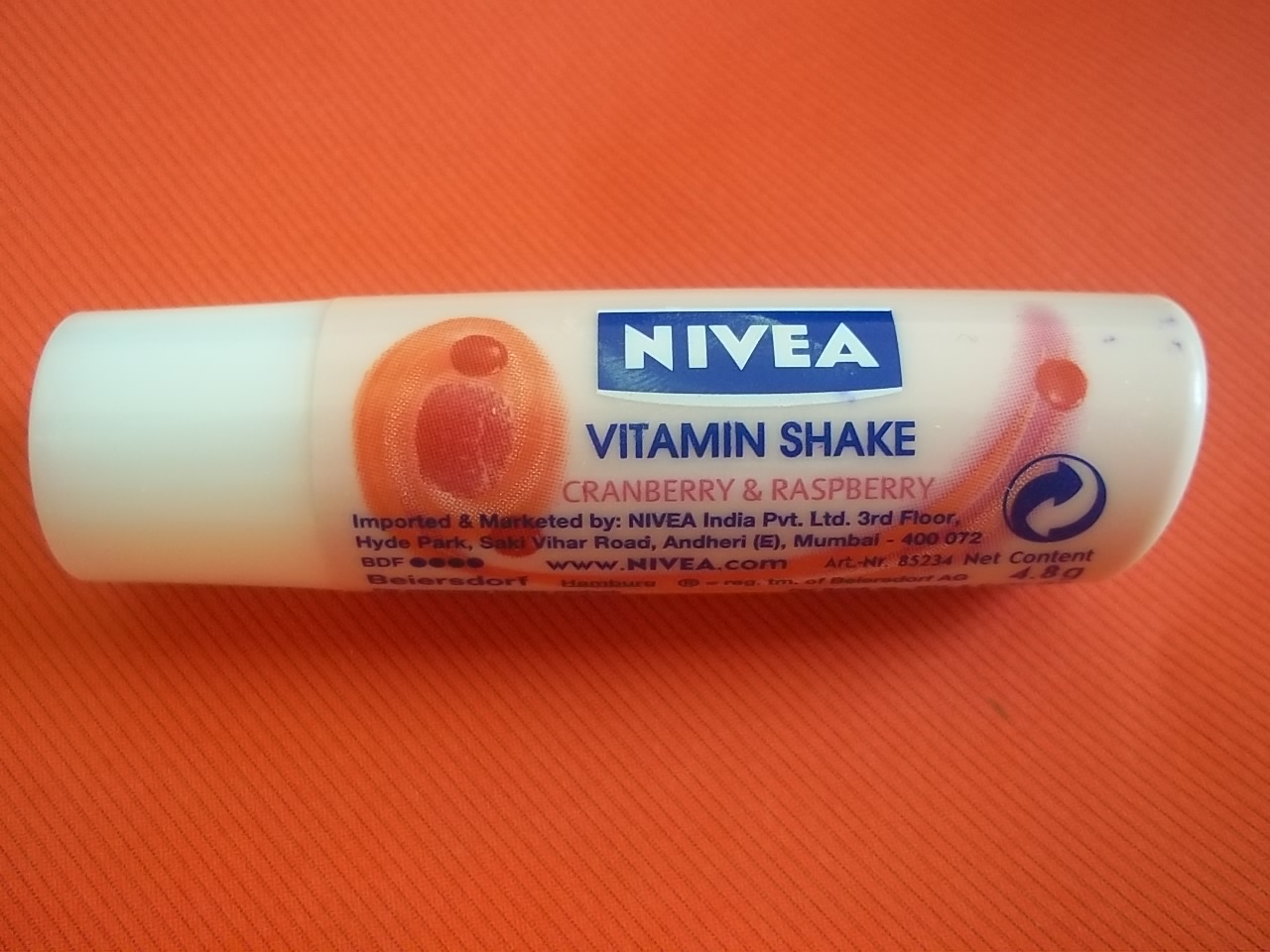 Nivea Vitamin Shake Cranberry and Raspberry Lip Balm Review | Cute Cozy ...
