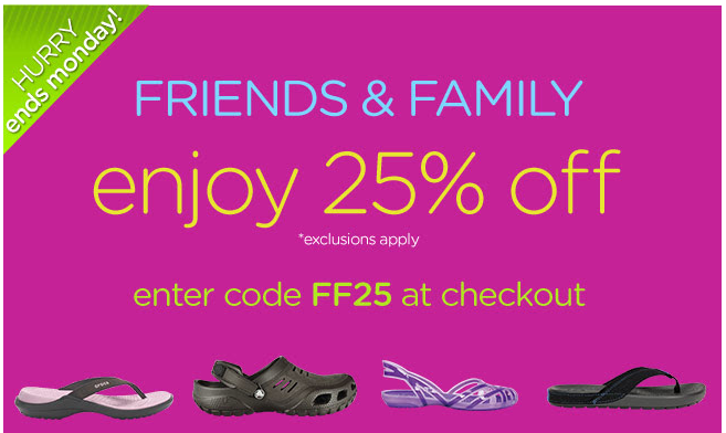 Crocs Coupon Promo Code: 25% Off + Free Shipping on All Orders | Your Retail Helper
