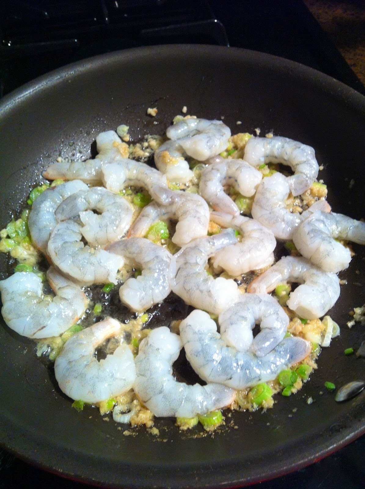 Pretty Penny Sauteed Shrimp with Coconut Oil, Ginger and Coriander