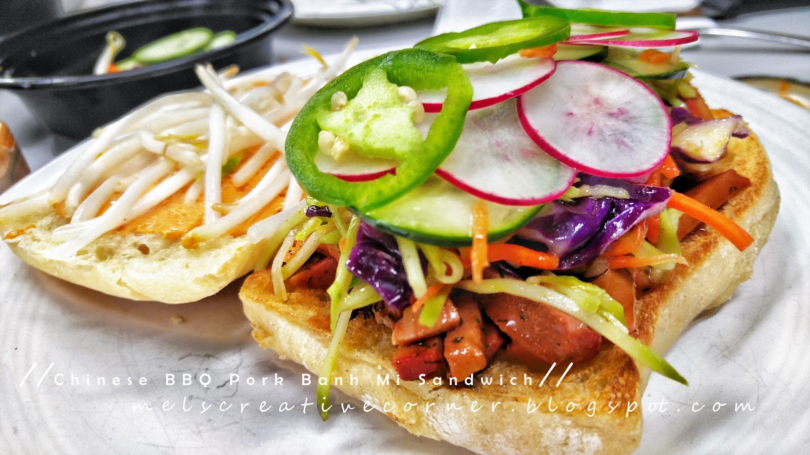 Chinese BBQ Pork Banh Mi Sandwich!