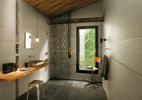 Modern bathroom tiles oasis in neutral colors