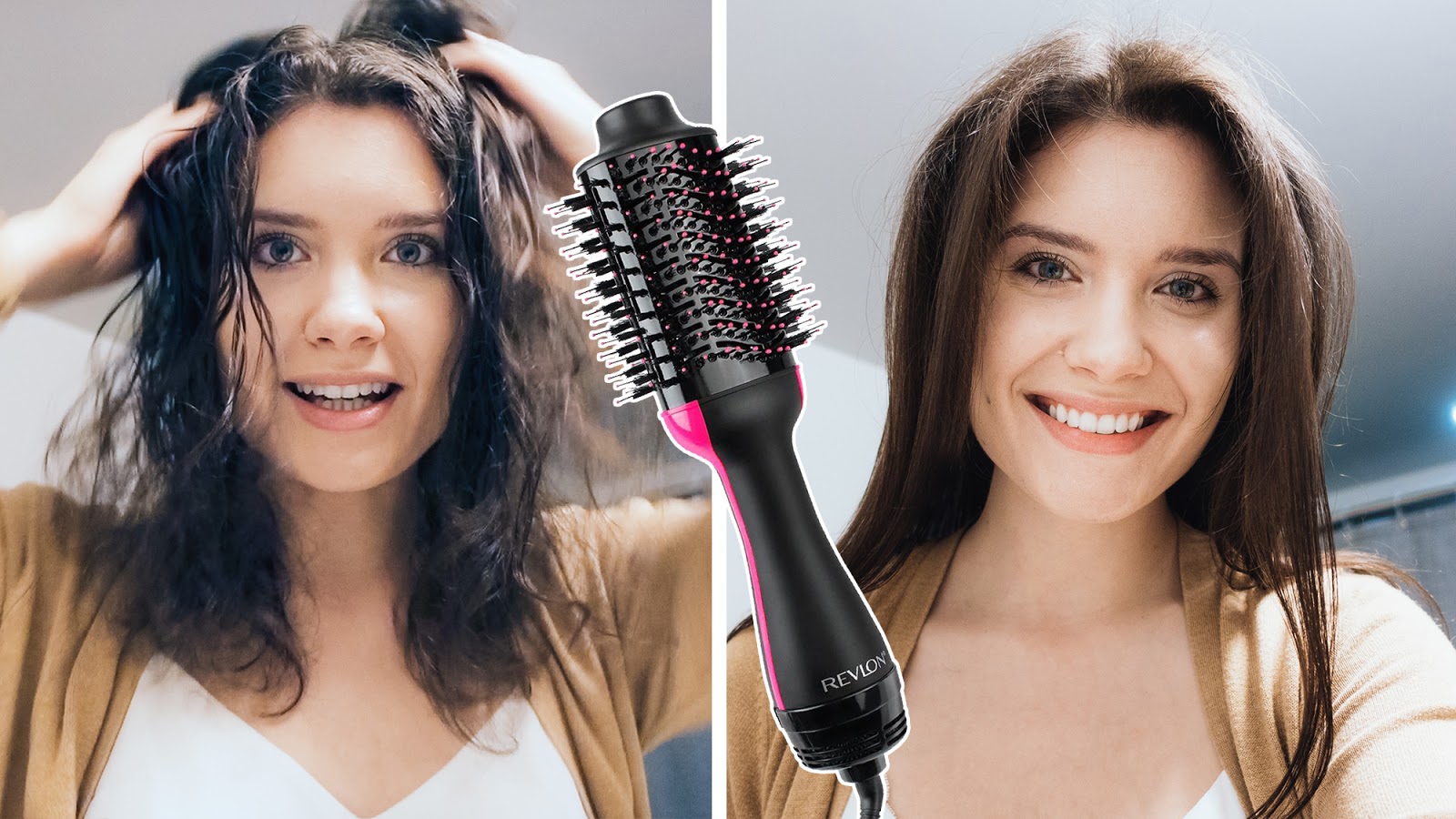 julia caban Revlon Salon One Step Hair Dryer & Volumizer Demo & Hair