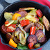 Kielbasa, Peppers, and Potato Hash #quick #dinner