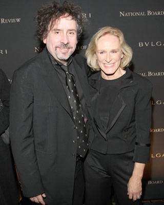 Tim Burton and Glenn Close at the National Board of Review of Motion Pictures Annual Awards Gala