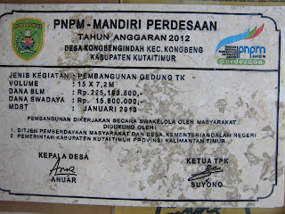 Produk Grafir Prasasti Marmer PNPM Kabupaten Kutai Timur