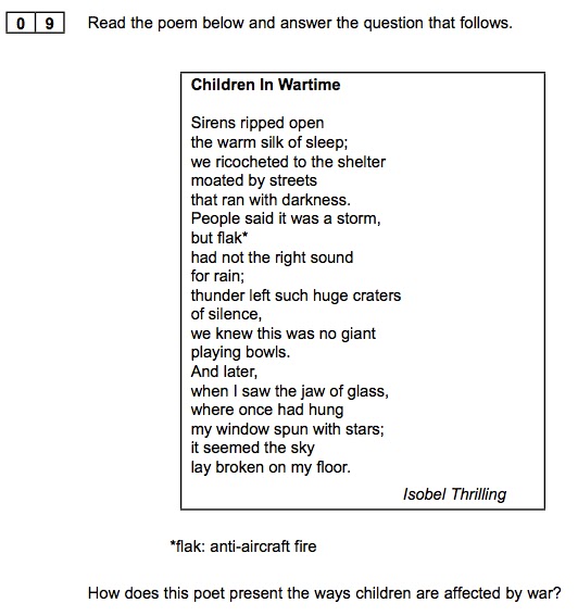 Unseen poetry questions and answers picture