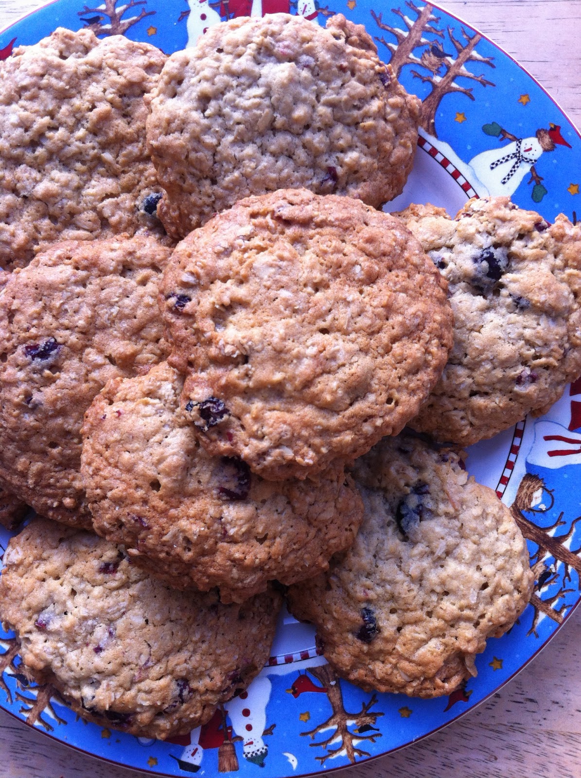 Rah Cha Chow Oatmeal Cranberry Cookies